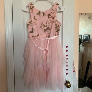 Pink Flowered Dress